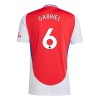 Virallinen pelipaita Arsenal Gabriel 6 Koti 2024-25 Lyhythihainen - Lasten ( + Lyhyet housut )